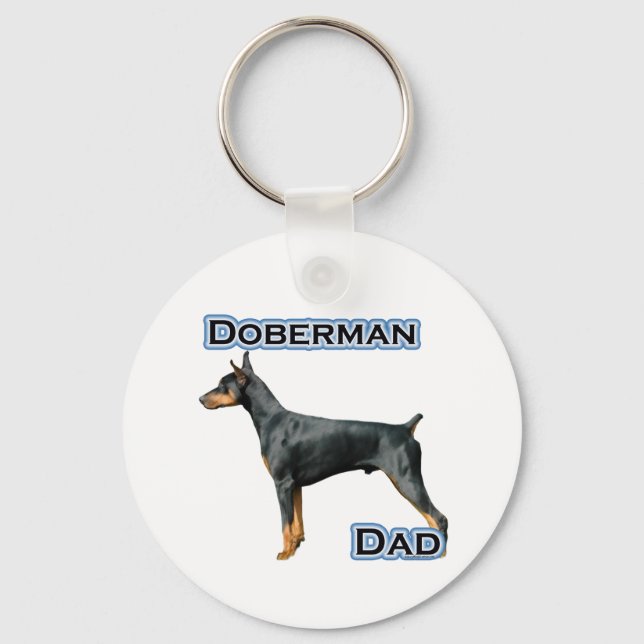 Doberman Pinscher Dad 4 - Keychain (Front)