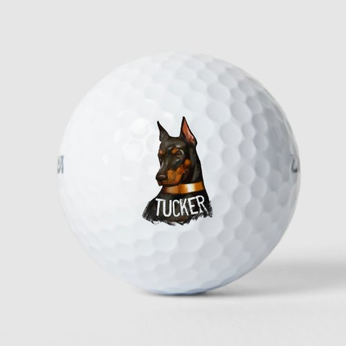 Doberman pinscher dobie pinscher dog lover golf balls