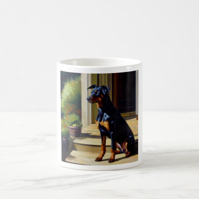 Doberman Pinscher Dog Coffee Mug (Center)