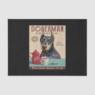 Doberman Pinscher Dog Coffee Tissue Paper