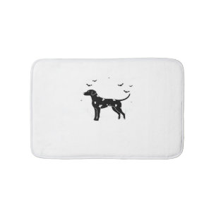 Doberman Pinscher Dog – Halloween Moon Silhouette Bath Mat