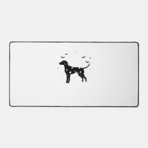 Doberman Pinscher Dog – Halloween Moon Silhouette Desk Mat
