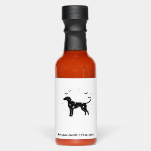 Doberman Pinscher Dog – Halloween Moon Silhouette Hot Sauces