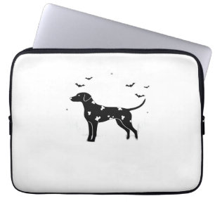 Doberman Pinscher Dog – Halloween Moon Silhouette Laptop Sleeve