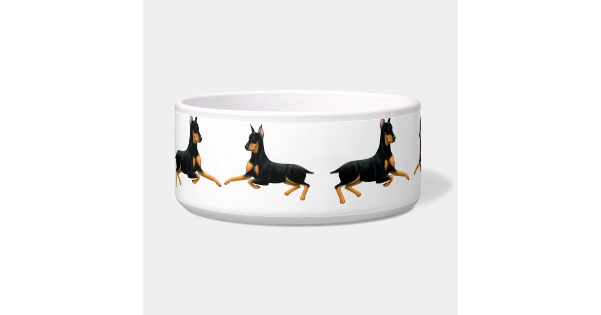 Doberman Pinscher Dog Pet Bowl Zazzle
