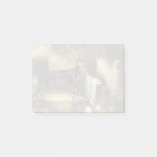 Doberman Pinscher Dog Print Post-it Notes (Front)