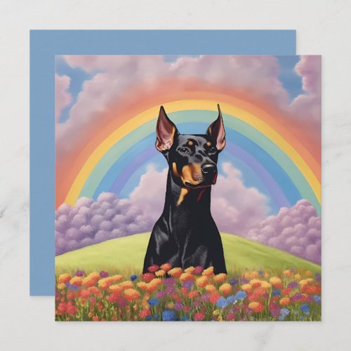 Doberman Pinscher Dog Rainbow Bridge Custom Name