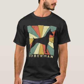 Doberman Pinscher Dog Retro 70s Vintage Gift T Shi T-Shirt