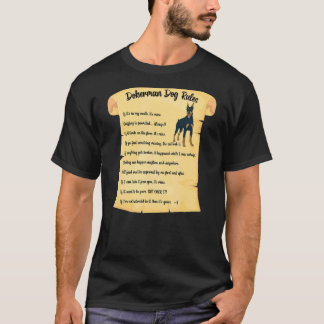 Doberman Pinscher Dog Rules Dobie Pet Dog Owner T-Shirt
