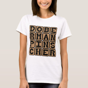 Doberman Pinscher, Domestic Dog Breed T-Shirt