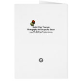 Doberman Pinscher Face Dog Card (Back)