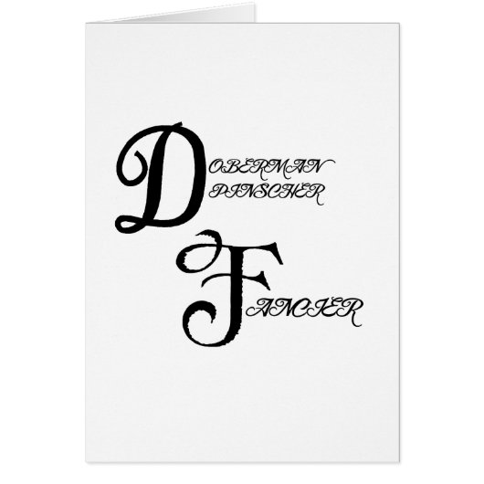 doberman pinscher fancier.png cards (Front)