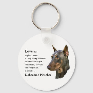 Doberman Pinscher Gifts Keychain
