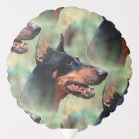 Doberman Pinscher in the Woods