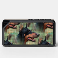 Doberman Pinscher in the Woods