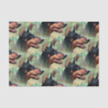 Doberman Pinscher in the Woods Tissue Paper