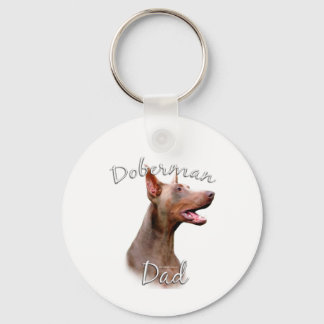 Doberman Pinscher (Isabella) Dad 2 Keychain