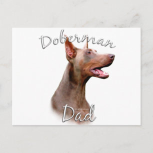 Doberman Pinscher (Isabella) Dad 2 Postcard