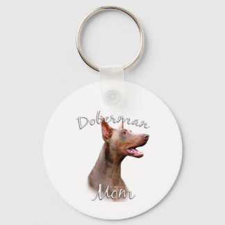 Doberman Pinscher (Isabella) Mom 2 Keychain