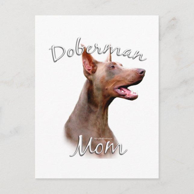 Doberman Pinscher (Isabella) Mom 2 Postcard (Front)