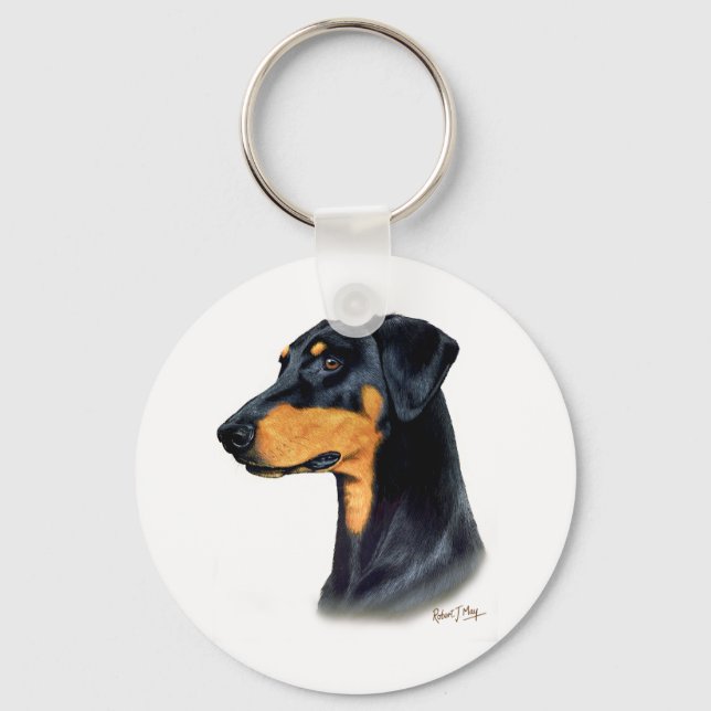 Doberman Pinscher Keychain (Front)