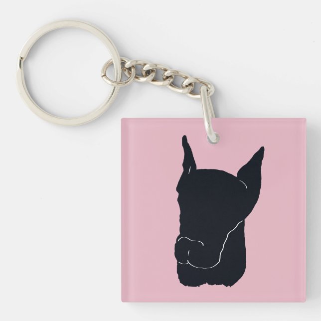 Doberman Pinscher  Keychain (Front)