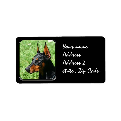 Doberman Pinscher Label