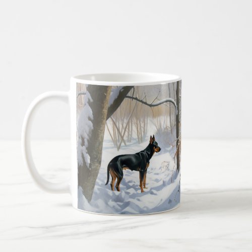 Doberman Pinscher Let It Snow Christmas Coffee Mug