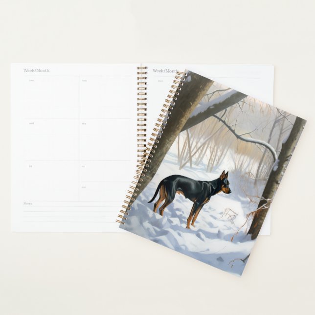 Doberman Pinscher Let It Snow Christmas Planner (Display)