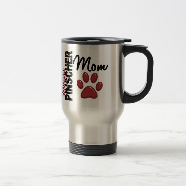 Doberman Pinscher Mom 2 Travel Mug (Right)