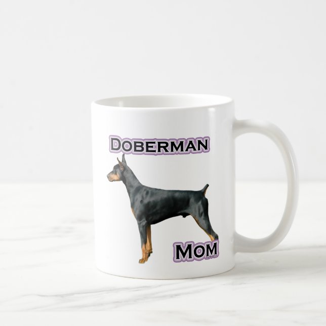 Doberman Pinscher Mom 4 Coffee Mug (Right)
