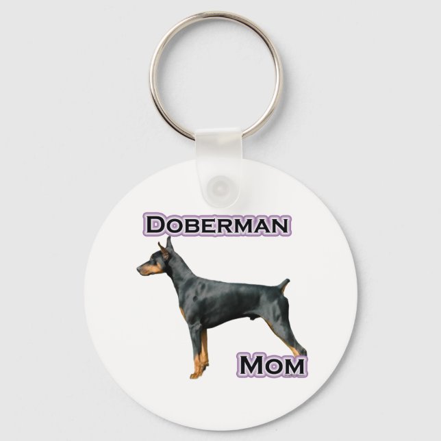 Doberman Pinscher Mom 4 - Keychain (Front)