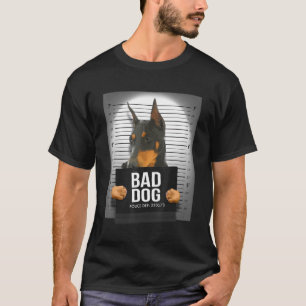 Doberman Pinscher Mugshot T-Shirt