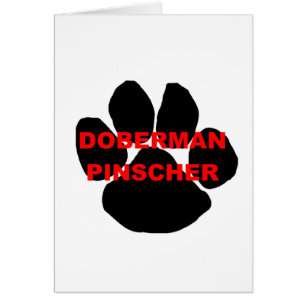 doberman pinscher name paw cards
