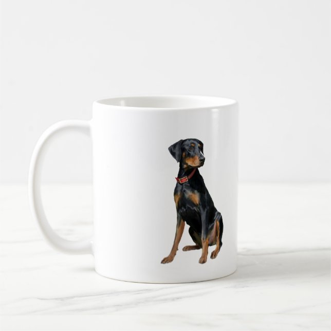 Doberman Pinscher (natural) Coffee Mug (Left)