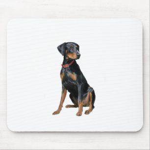 Doberman Pinscher (natural) Mouse Pad