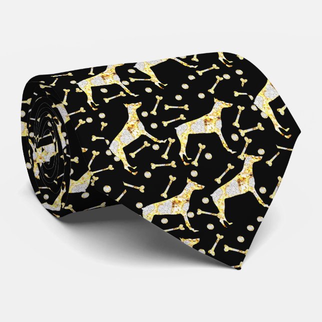 DOBERMAN PINSCHER NECK TIE (Rolled)