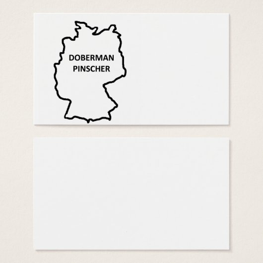 doberman pinscher origin outline (Front & Back)