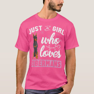 Doberman Pinscher Owner Dog Lover Girls Women Cute T-Shirt