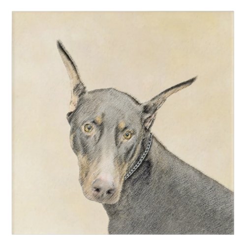 Doberman Pinscher Painting _ Original Dog Art