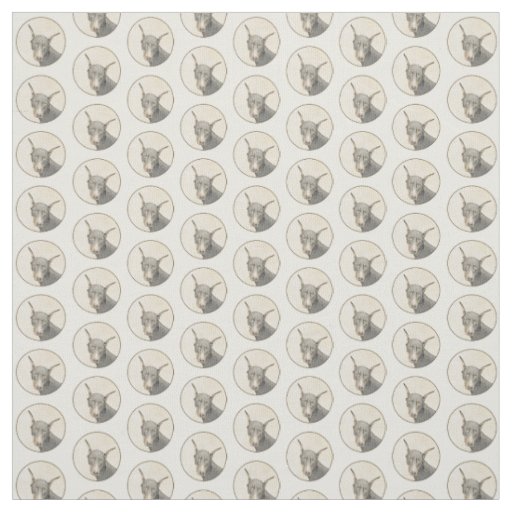 Doberman Pinscher Painting - Original Dog Art Fabric