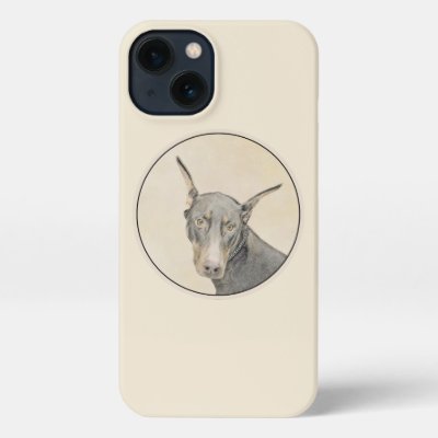 Doberman Pinscher Painting - Original Dog Art iPhone 13 Case