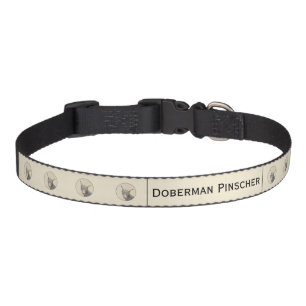 Doberman Pinscher Painting - Original Dog Art Pet  Collar