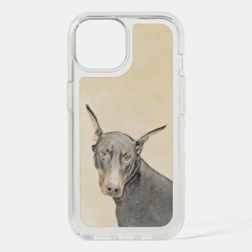 Doberman Pinscher Painting _ Original Dog Art iPhone 15 Case