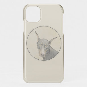 Doberman Pinscher Painting - Original Dog Art iPhone 11 Case
