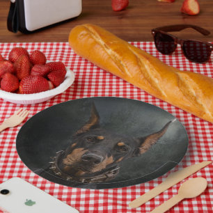 Doberman Pinscher    Paper Plates