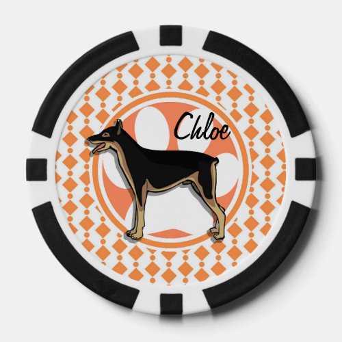 Doberman Pinscher Poker Chips