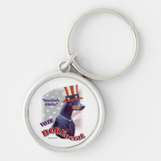 Doberman Pinscher Political Humor Keychain