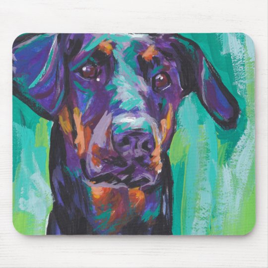 Étiquette Personnalisée Pour Chien Doberman, Pop Art, 2 Tailles, Zinc, UK