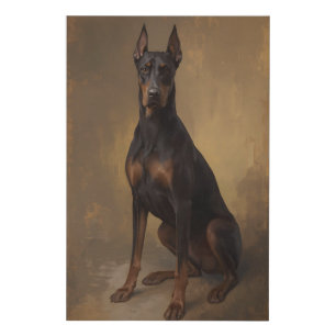 Doberman Pinscher Portrait Canvas Wall Art